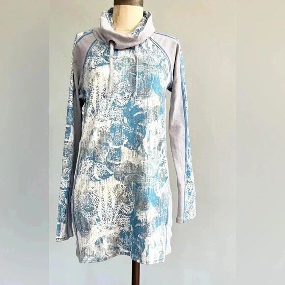 Laura Hlavac l Piper Pocket Funnel Neck - Summer Breeze | Size XL | Blue Tunic - Picture 1 of 10